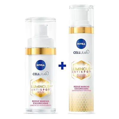 NIVEA Sada pro péči o obličej Anti Spot Fluid & Serum Cellular Luminous 630 SPF 50