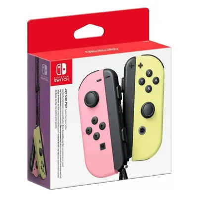 NINTENDO SWITCH Joy-con ovladače Pastel Pink/Yellow - Zánovní