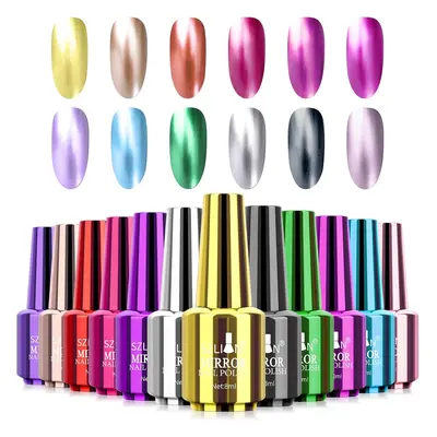 Szlion Szlion- Mirror Nail Polish Set 6x8ml