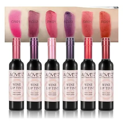 Aliver Wine Lip Tint 4 Colors, 4 x 7 g, CR01, PK01, RD03, RD01