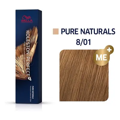 Wella Koleston Perfect ME+, odstín Pure naturals 8/01, 60 ml