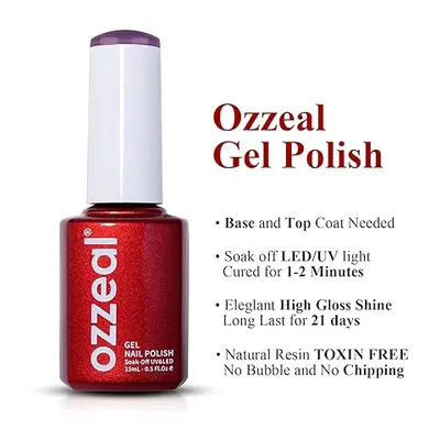 Ozzeal Gel Polish Purple Brown, 15ml