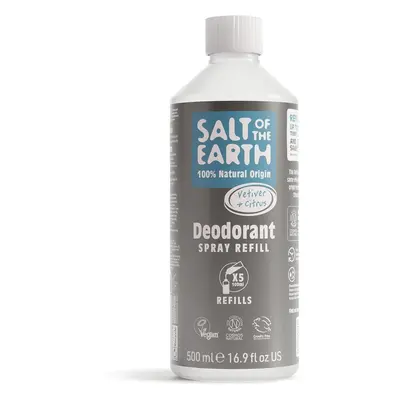 Salt Of The Earth Přírodní deodorant ve spreji pro muže Vetiver & Citrus refill 500 ml