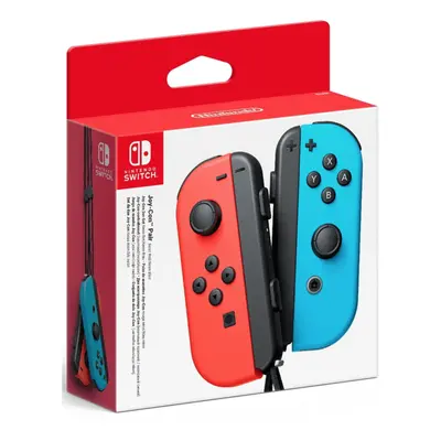 NINTENDO SWITCH Joy-con ovladače Neon Red/Neon Blue - Zánovní