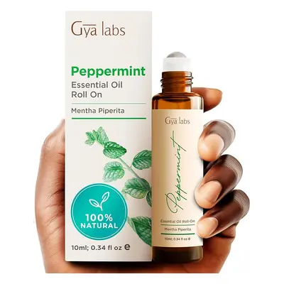 Gya Labs Peppermint Essential Oil Roll on, 10ml