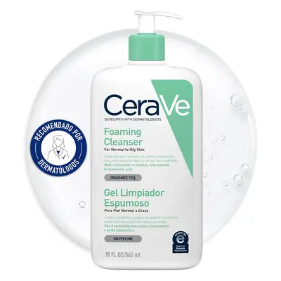 CeraVe - Pěnivý gel - čistí a odstraňuje přebytečný maz 562 ml