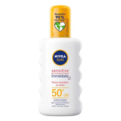 Nivea Nivea, pečující opalovací krém ve spreji, SPF 50, 200 ml