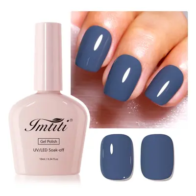 Imtiti Deep Grey Gel Nail Polish N6, 10ml