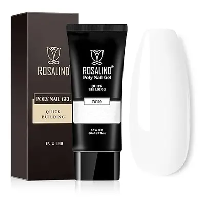 ROSALIND White Poly Nail Gel, 80ml