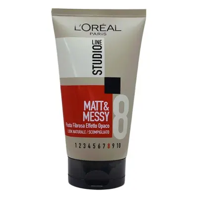 L'Oréal L'OREAL STUDIO LINE MATT & MESSY Vláknitá pasta na vlasy Matt Effect Natural Look 150 ml