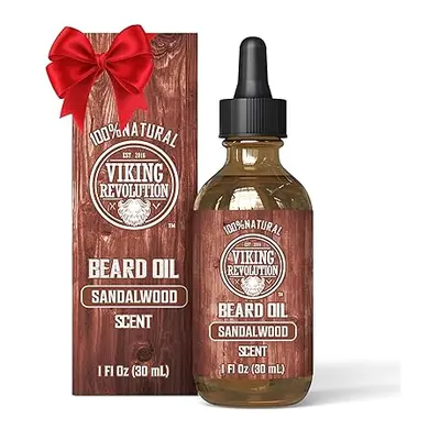 Viking Revolution Sandalwood Beard Oil for Men - Přírodní pánský olej na vousy 30ml