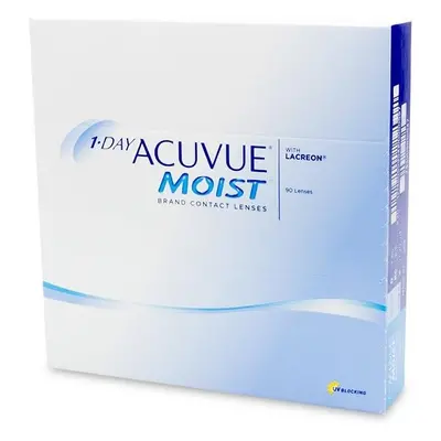 1 Day Acuvue Moist Jednodenní vlhké kontaktní čočky Acuvue - 90 ks, čiré, -5,75