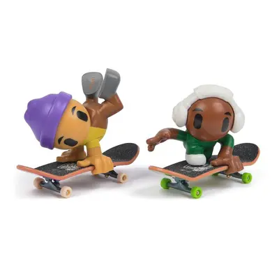 Tech Deck SK8 Crew fingerboard s figurkou dvojbalení fialová čepice a bílá sluchátka