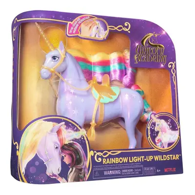 Unicorn Academy světelný jednorožec Wildstar 28 cm + Valentina a Cinder 11 cm za polovinu