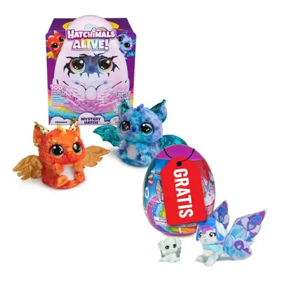 AKCE 1+1: Hatchimals líhnoucí se zvířátko dráček + sourozenci ve vajíčku s doplňky ZDARMA