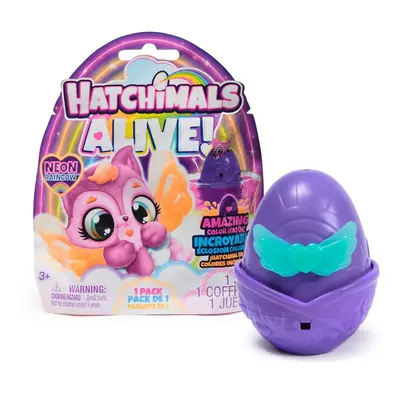 Hatchimals Neónová duha jedno balení