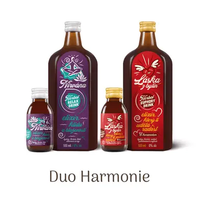 Duo Harmonie - Den a Noc 500 ml: Láska z bylin a Nirvána + 100 ml: Láska z bylin a Nirvána