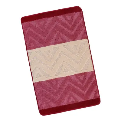 Koupelnová předložka před vanu 60x100cm chevron burgundy