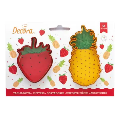 Decora vykrajovátko Ananas a jahoda (2 ks)