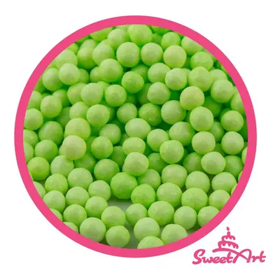 SweetArt cukrové perly světle zelené 5 mm (1 kg)