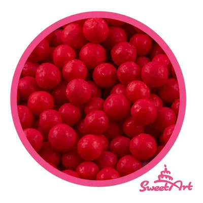 SweetArt cukrové perly červené 7 mm (1 kg)