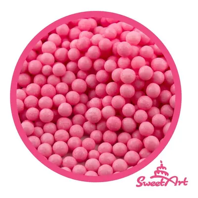 SweetArt cukrové perly růžové 5 mm (80 g)