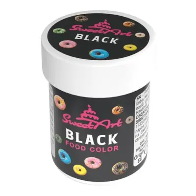 SweetArt gelová barva Black (30 g)