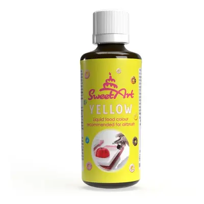 SweetArt airbrush barva tekutá Yellow (90 ml)