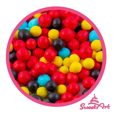 SweetArt cukrové perly Cars mix 7 mm (80 g)