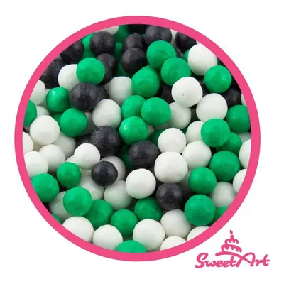 SweetArt cukrové perly Football mix 7 mm (1 kg)