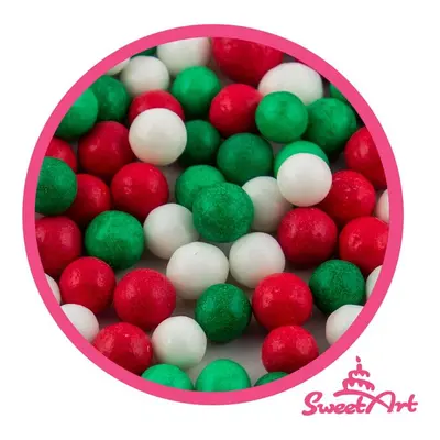 SweetArt cukrové perly Christmas mix 7 mm (1 kg)