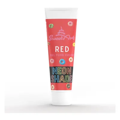 SweetArt gelová barva neonový efekt tuba Red (30 g)