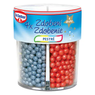 Dr. Oetker Zdobení 4 druhy pestré (62 g)