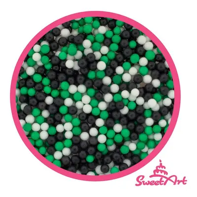 SweetArt cukrové perly Football mix 5 mm (1 kg)