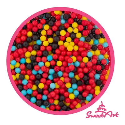 SweetArt cukrové perly Cars mix 5 mm (80 g)