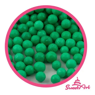 SweetArt cukrové perly vánoční zelené 5 mm (1 kg)