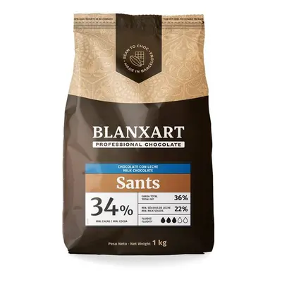 Blanxart Pravá mléčná čokoláda Sants 34% (1 kg)