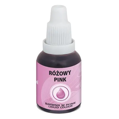 Airbrush barva tekutá Food Colours Pink (20 ml) Růžová