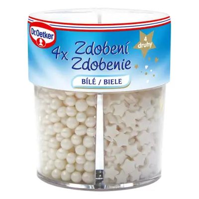 Dr. Oetker Zdobení 4 druhy bílé (73 g)