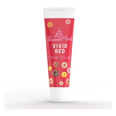 SweetArt gelová barva tuba Vivid Red (30 g)