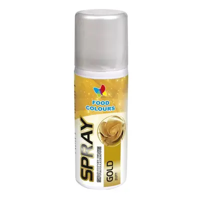 Barva ve spreji Food Colours New Gold (50 ml) Zlatá Bez E171