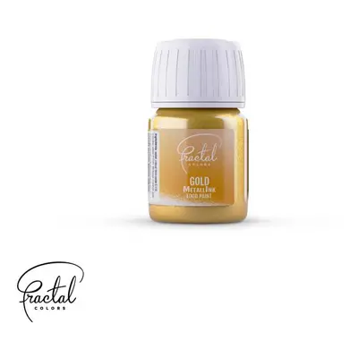 Tekutá metalická barva Fractal - Gold (30 ml)