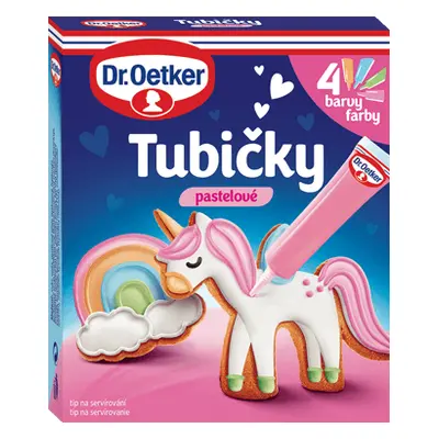 Dr. Oetker Tubičky na zdobení pastelové (4x19 g)