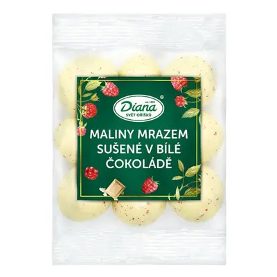 Diana Lyofilizované maliny v bílé čokoládě (100 g)