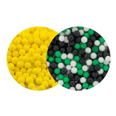 SweetArt cukrové perly žluté a Football mix 5 mm (120 g)