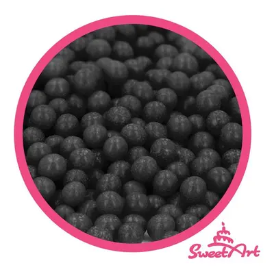 SweetArt cukrové perly černé 5 mm (80 g)