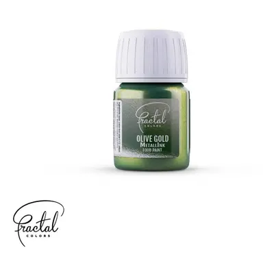 Tekutá metalická barva Fractal - Olive Gold (30 ml)