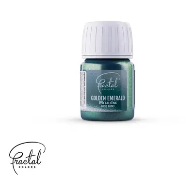 Tekutá metalická barva Fractal - Golden Emerald (30 ml)