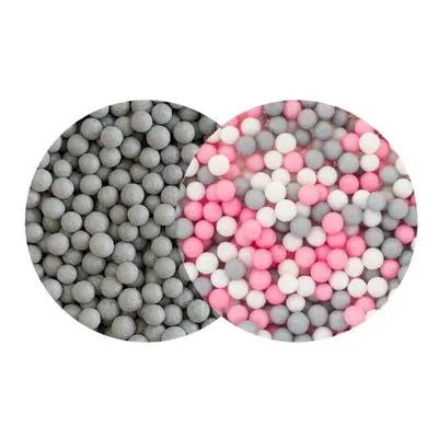 SweetArt cukrové perly stříbrné matné a Kitty mix 5 mm (120 g)