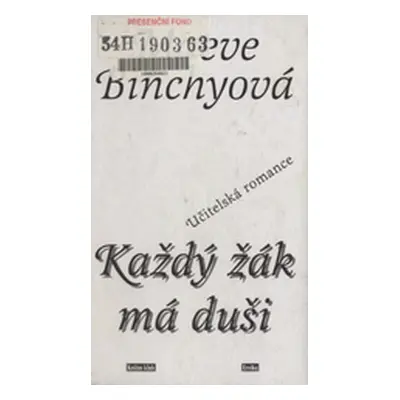 Každý žák má duši (Maeve Binchy)